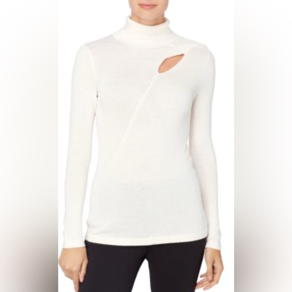 Catherine Malandrino White Turtleneck Sweater